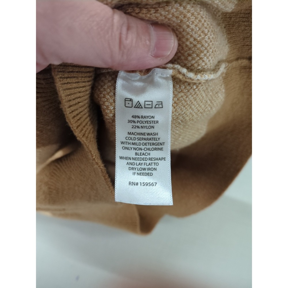 Wind & Willow Brown Cardigan With Daisy Pattern Size Xs - Picture 7 of 9